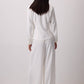Blusa drappeggiata a portafoglio