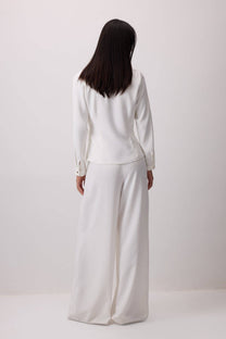 Blusa drappeggiata a portafoglio