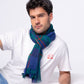 Foulard uomo in 100% lana a quadri Tanguy