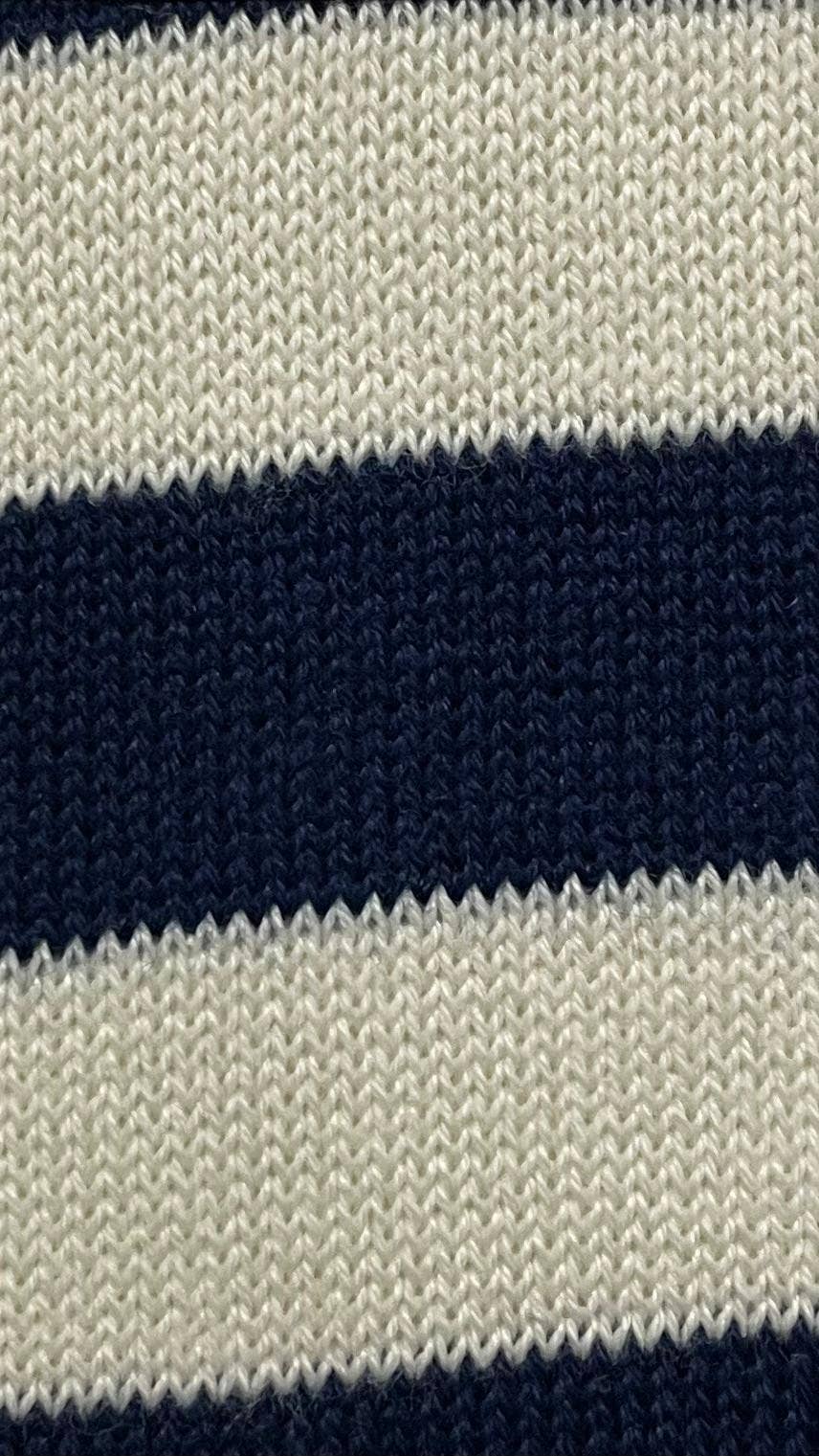 Abito midi a righe in cotone