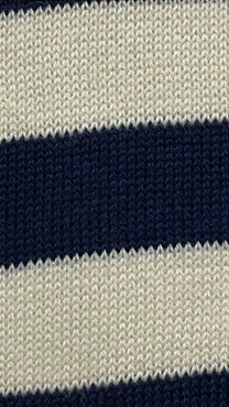 Abito midi a righe in cotone