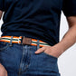 Cintura elastica a righe multicolore Roland