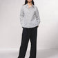 Blusa classica a righe in cotone