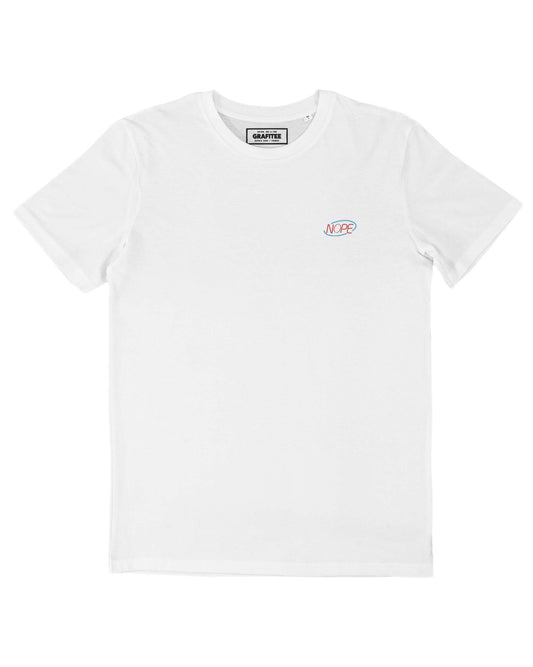 T-shirt ricamata Nope in cotone biologico