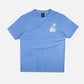 T-shirt pigmentata Tabarca Cup blu mediterraneo in cotone organico