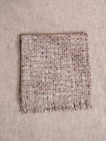 Sciarpa tweed con frange in viscosa