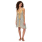 Vestito estivo corto boho in cotone con stampa
