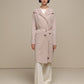 Cappotto cardigan in maglia con cintura e maxi collo