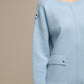 Maglione donna in maglia con tasche applicate