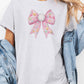 T-shirt oversize con fiocco coniglietto