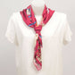 Foulard quadrato con stampa cavalli 80x80 cm