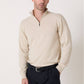 Maglione in lana merino con zip Prudent Milk