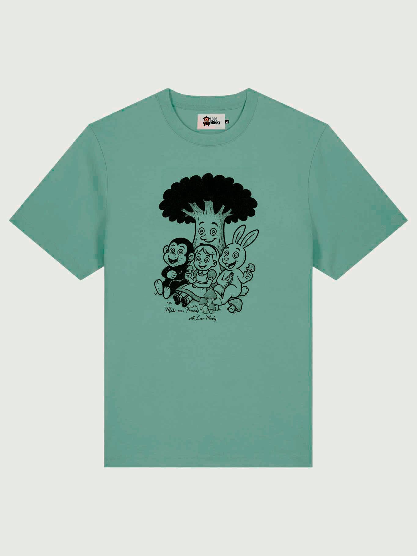 T-shirt Alice Verde Loco Monky
