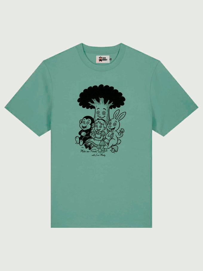 T-shirt Alice Verde Loco Monky