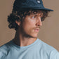 Cappellino five panel in nylon idrorepellente blu