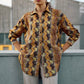 Camicia in popeline a fantasia