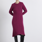 Abito midi in maglia a trecce