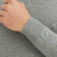Maglione collo camionista effetto cashmere grigio argento