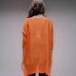 Pullover oversize con scollo a V in maglia 3D