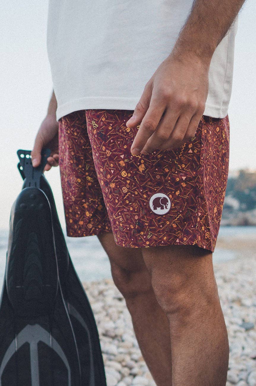 Costume da bagno Dogtown in SEAQUAL® YARN rosso