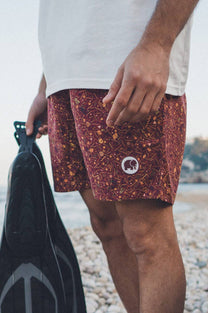 Costume da bagno Dogtown in SEAQUAL® YARN rosso