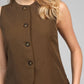 Gilet sartoriale Zola color militare