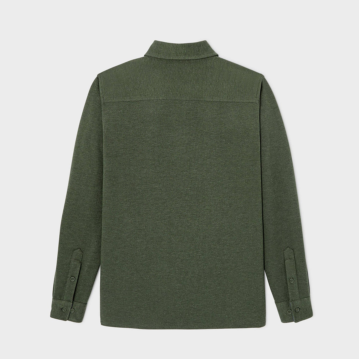 Sopracamicia in maglia antipiega kaki