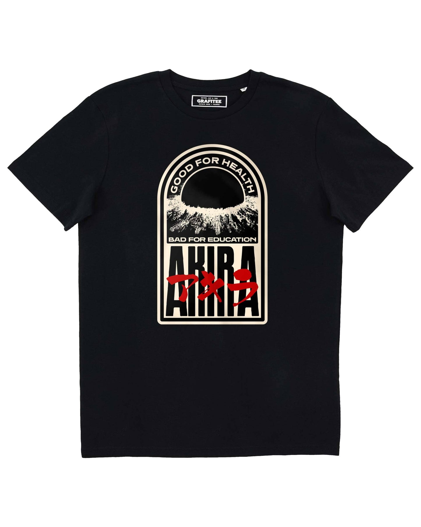 T-shirt unisex Akira nera in cotone biologico