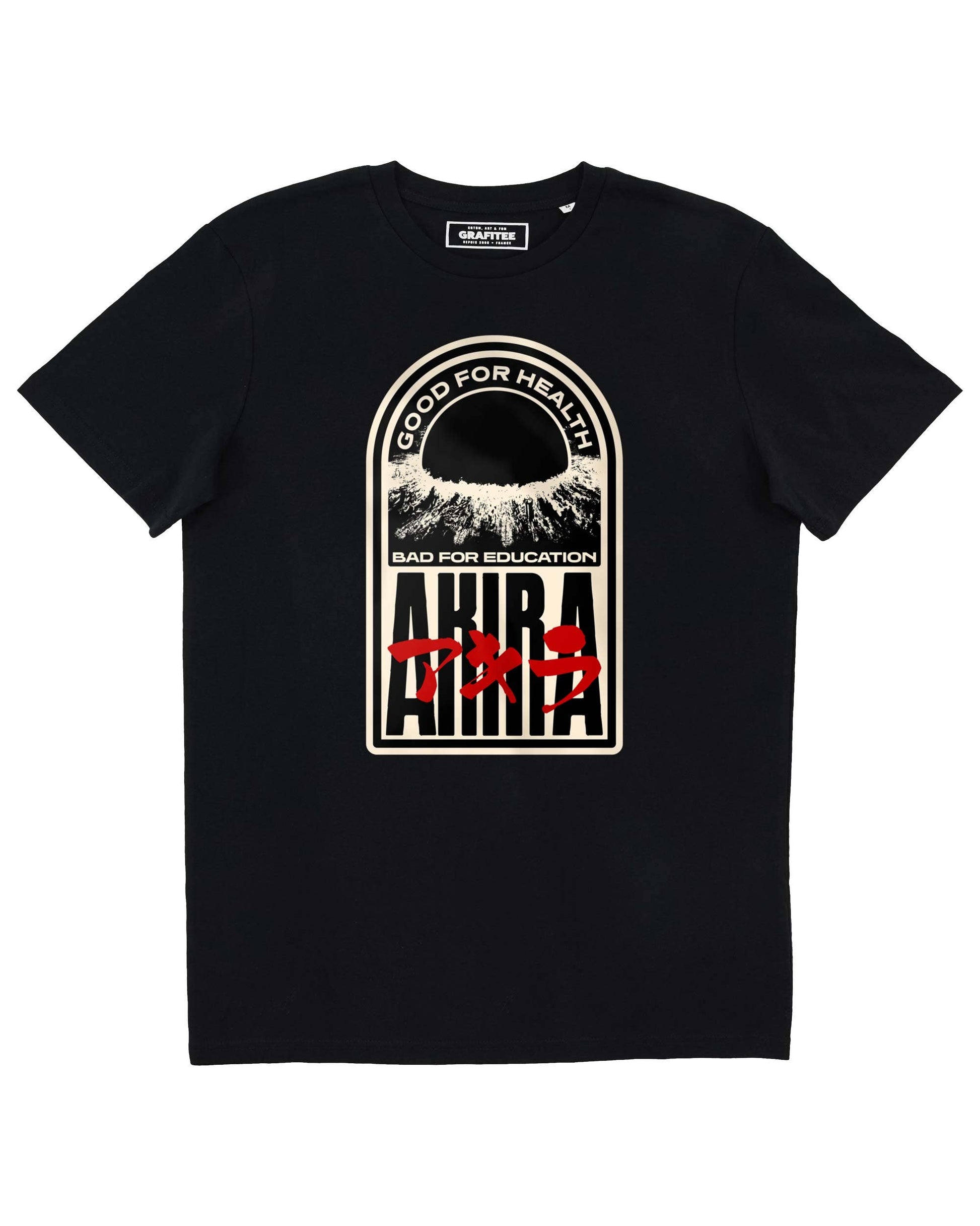 T-shirt unisex Akira nera in cotone biologico