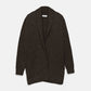 Cardigan lungo in maglia strutturata con collo a scialle