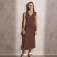 Gilet in maglia con bottoni dorati