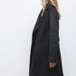 Cappotto doppiopetto con cintura