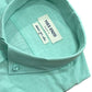 Camicia in voile di cotone verde tenue