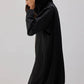 Gilet felpato lungo con zip e cappuccio