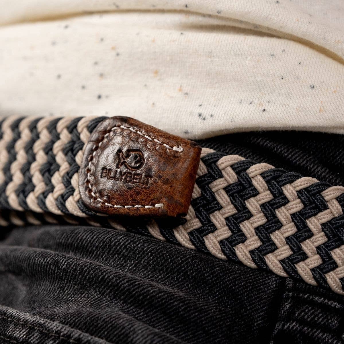 Cintura intrecciata elastica Panama
