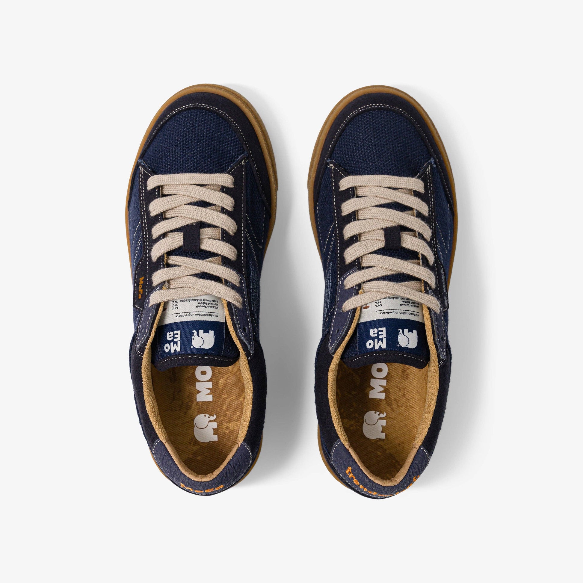 Sneakers vegane blu navy in pelle di fungo