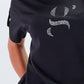 T-shirt con applicazione G in strass