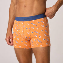 Boxer in cotone biologico con stampa gabbiani