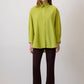 Camicia in popeline oversize verde lime