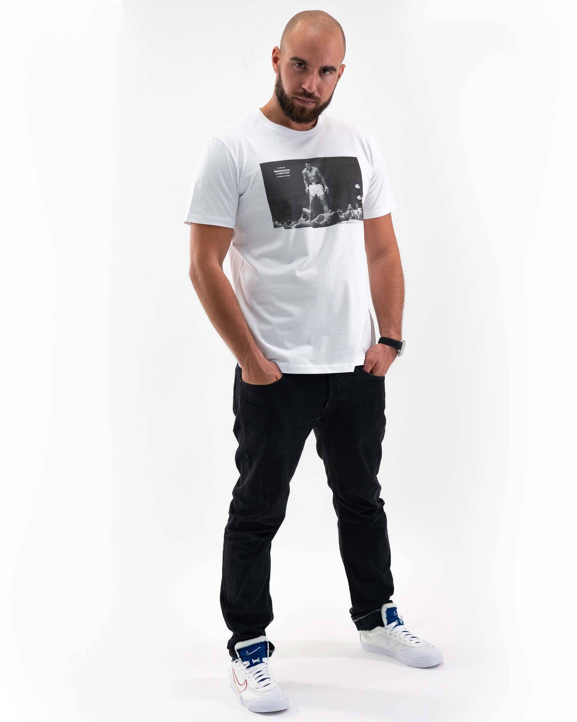 T-shirt con foto vintage Ali vs Liston