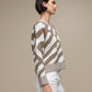 Maglione in maglia jacquard bicolore
