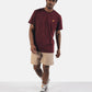 T-shirt Essential in cotone biologico bordeaux