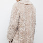 Cappotto teddy in pelliccia sintetica beige