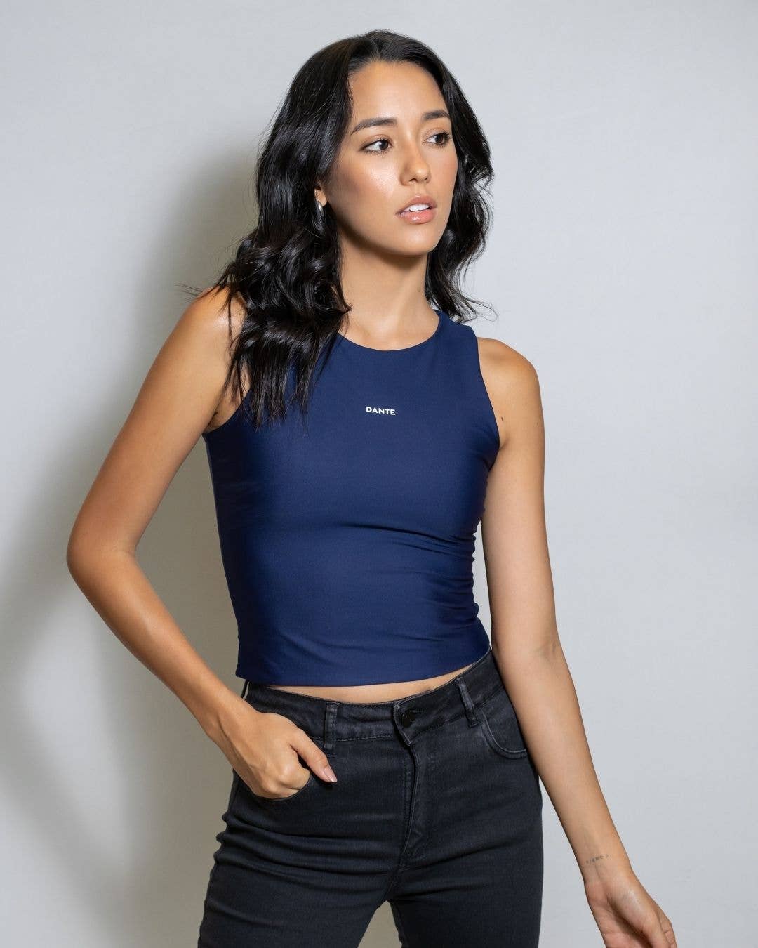 Top antimacchia blu marino Dante