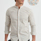 Camicia uomo premium con stampa floreale digitale e colletto alla coreana