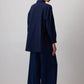 Camicia oversize blu navy a vestibilità comoda