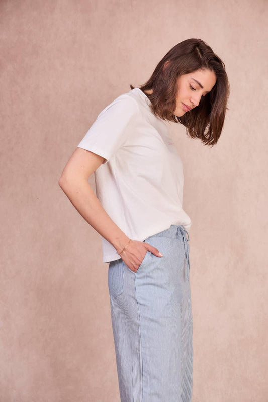 T-shirt Talia in cotone con stampa Farniente