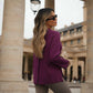 Jersey donna relaxed fit con spacchi laterali