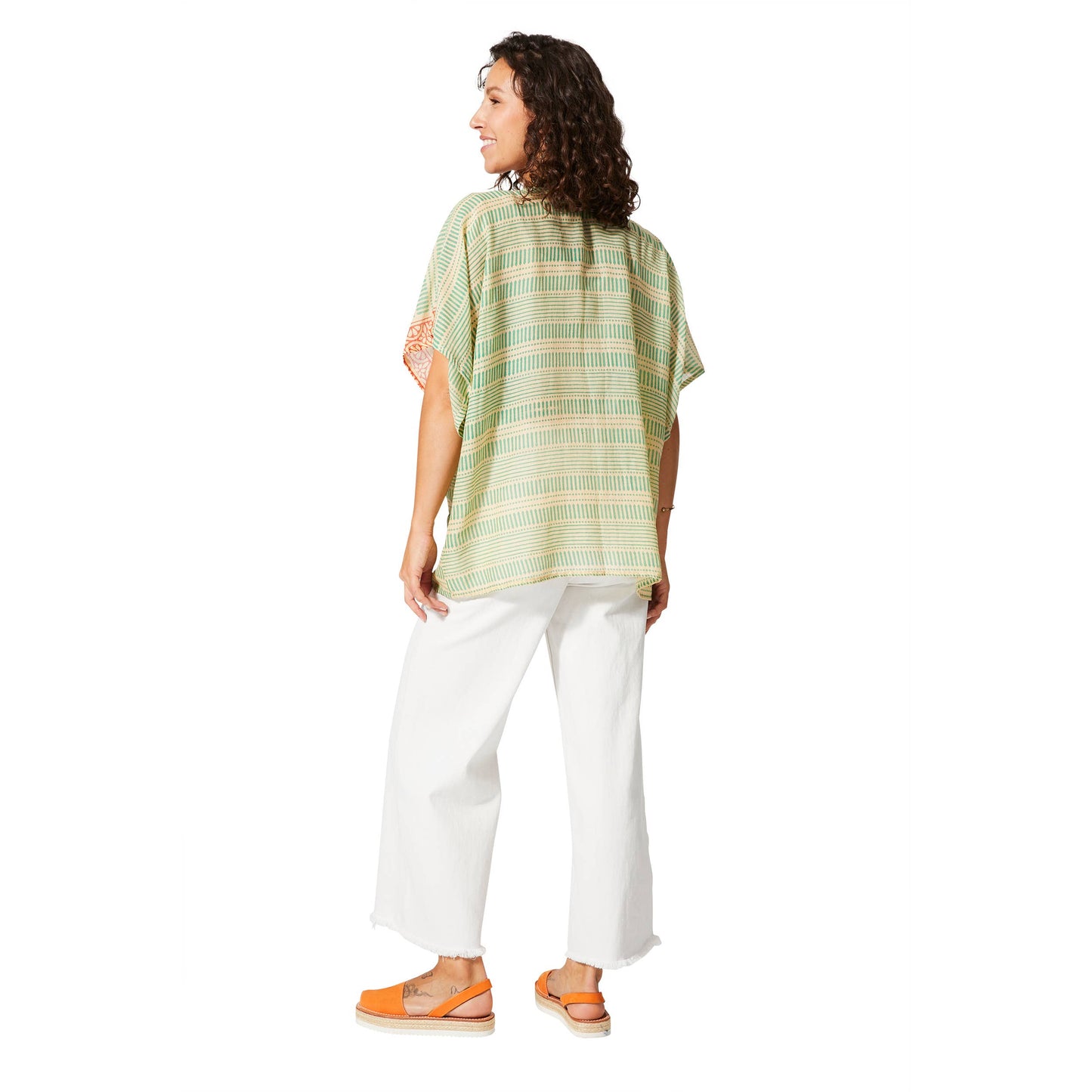 Kimono estivo a maniche corte in cotone
