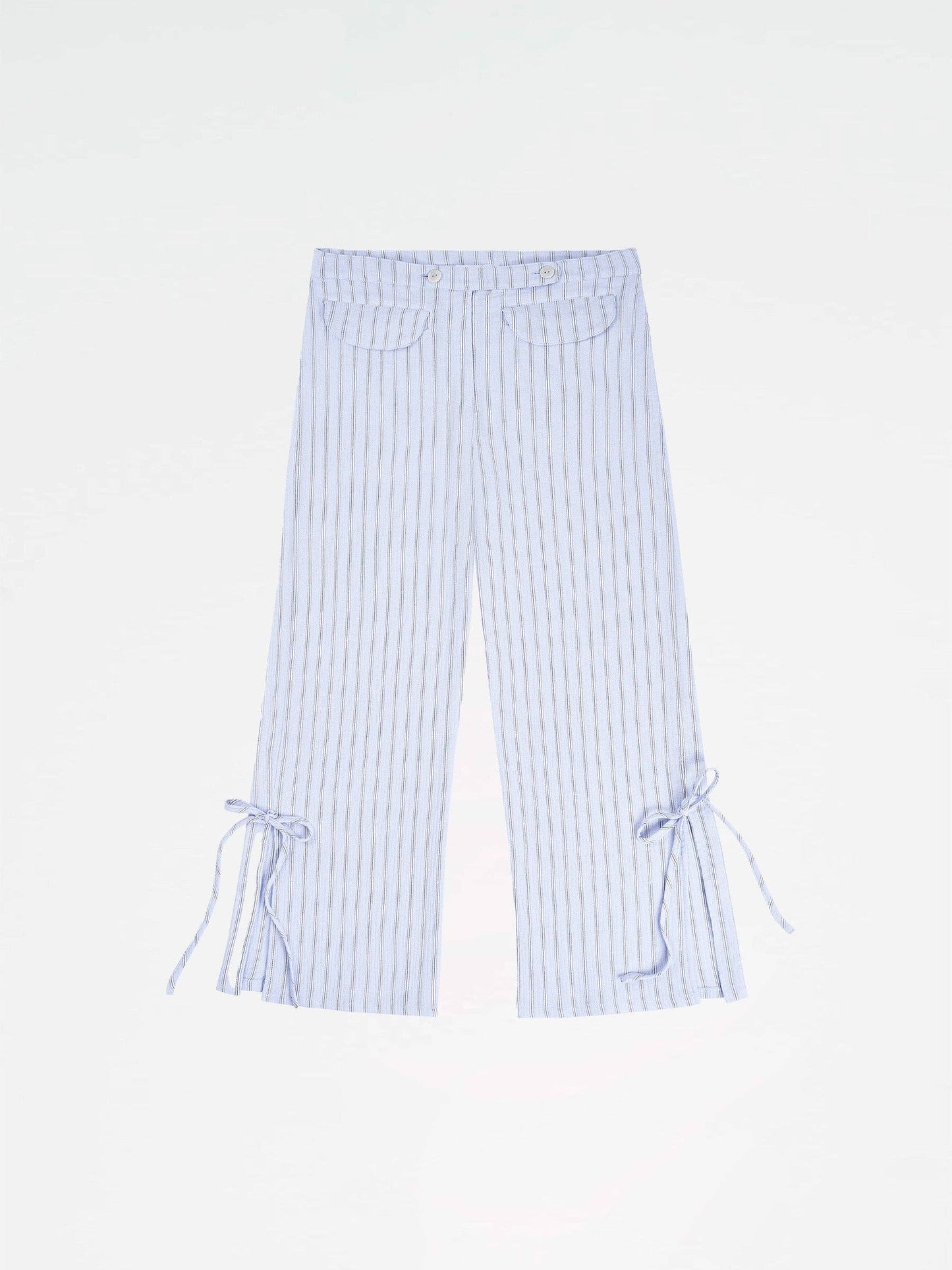 Pantaloni a Righe Blu Skyline